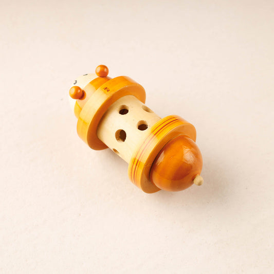 Sneezy Rolling Rattle - Channapatna Handmade Wooden Toy